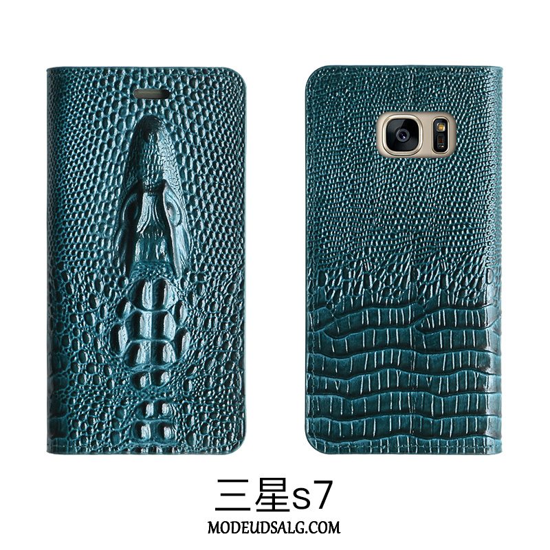 Samsung Galaxy S7 Etui / Cover Lædertaske High End Folio Beskyttelse