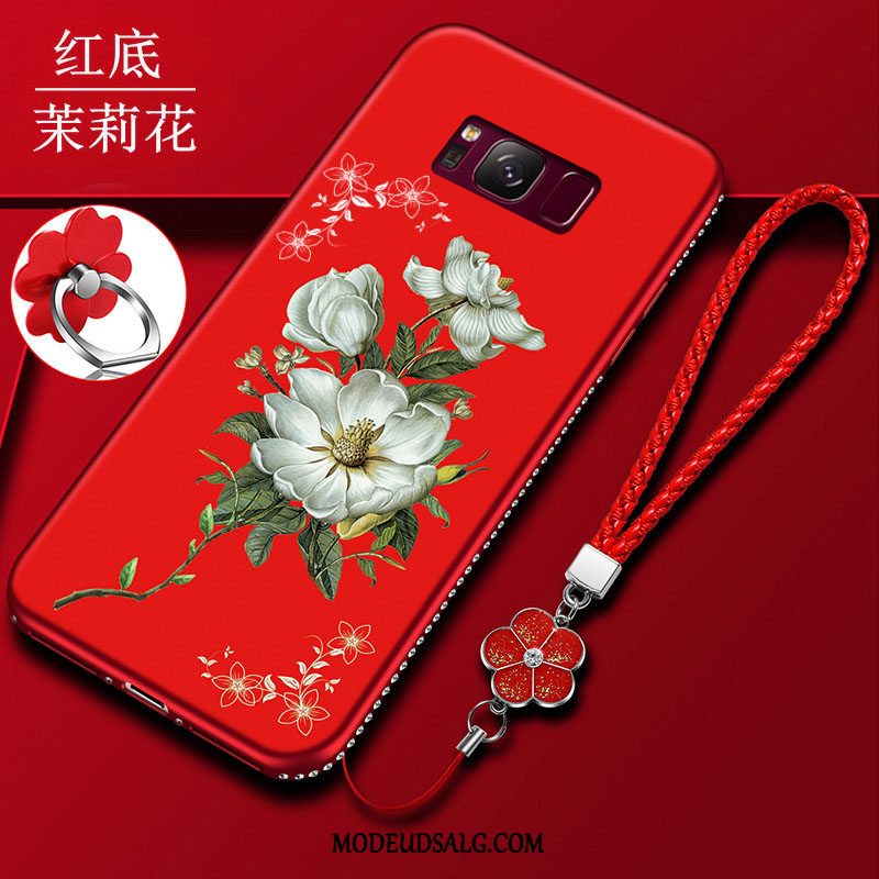 Samsung Galaxy S8+ Etui Anti-fald Alt Inklusive Blomster Hængende Ornamenter Cover