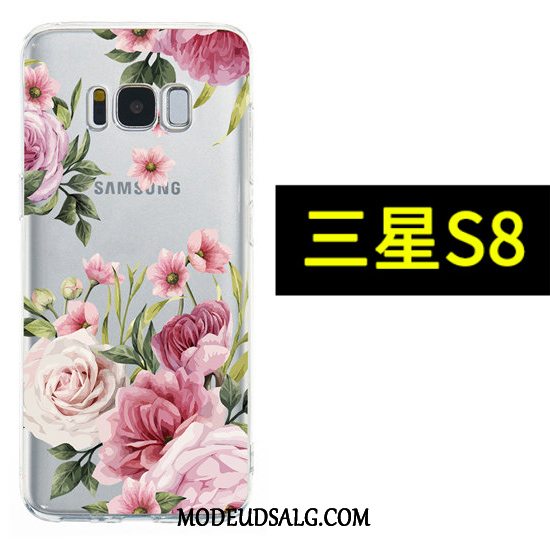 Samsung Galaxy S8 Etui Cartoon Malet Hængende Ornamenter Anti-fald Blød