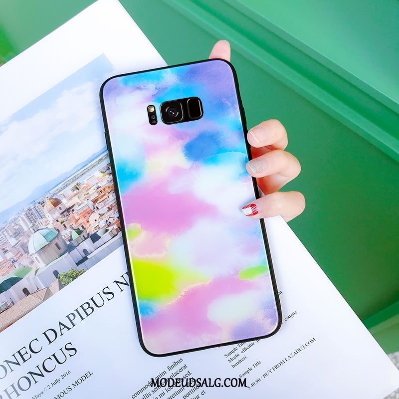 Samsung Galaxy S8+ Etui / Cover Fjer Farve Kreativ Blød Glas