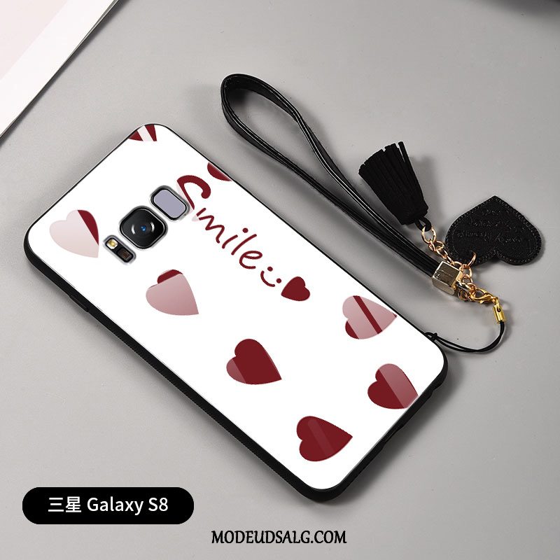 Samsung Galaxy S8 Etui / Cover Simple Anti-fald Blød Glas Rød