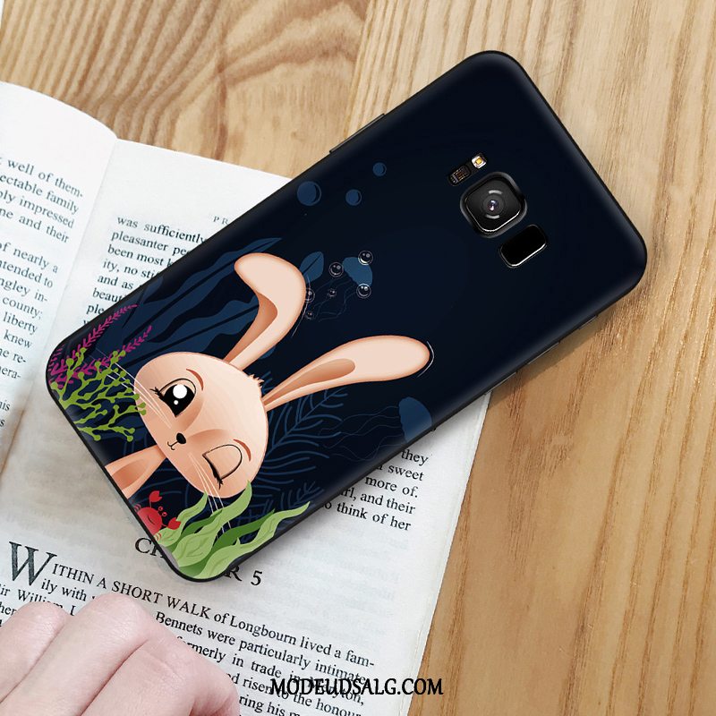 Samsung Galaxy S8+ Etui Cover Sort Smuk Cartoon Af Personlighed