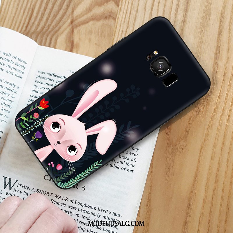 Samsung Galaxy S8+ Etui Cover Sort Smuk Cartoon Af Personlighed