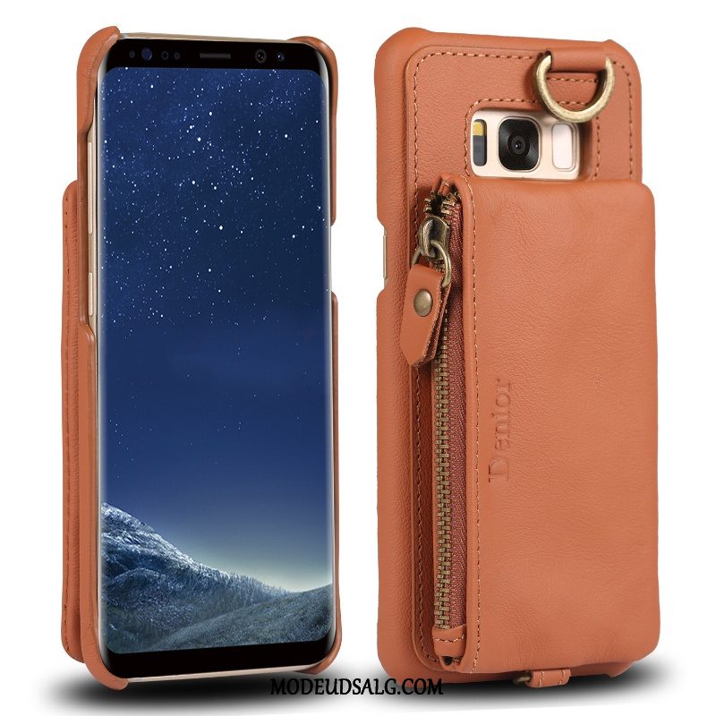 Samsung Galaxy S8 Etui Cover Tegnebog Beskyttelse Læder Læder Top