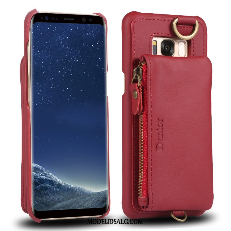 Samsung Galaxy S8 Etui Cover Tegnebog Beskyttelse Læder Læder Top