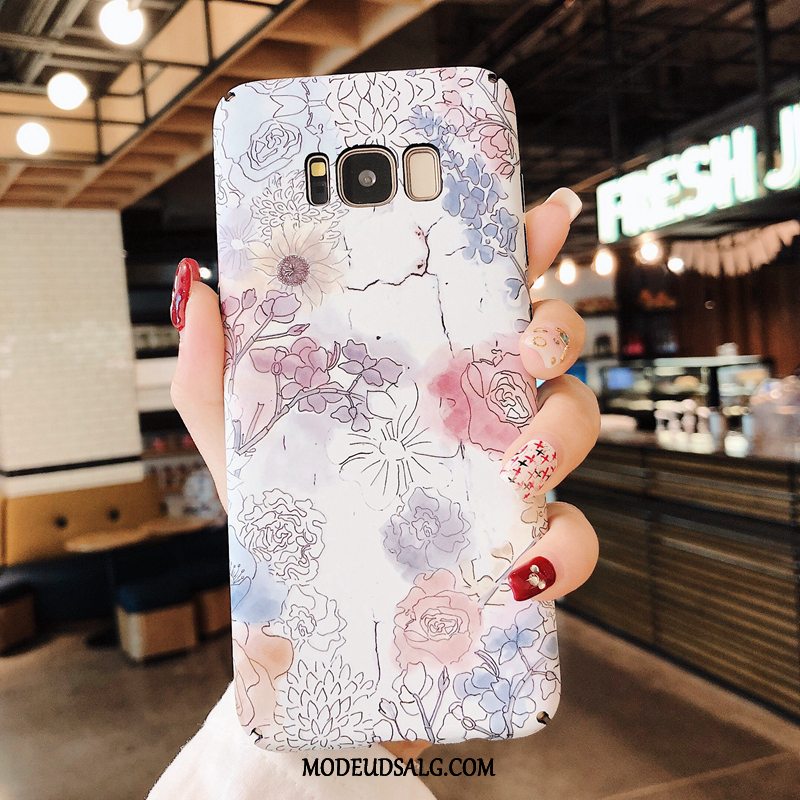 Samsung Galaxy S8+ Etui Lyserød Kunst Trend Tynd Blomster