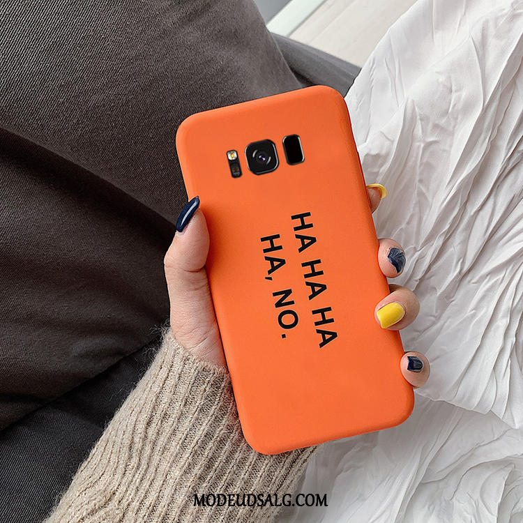 Samsung Galaxy S8+ Etui Net Red Alfabet Nubuck Ny Orange