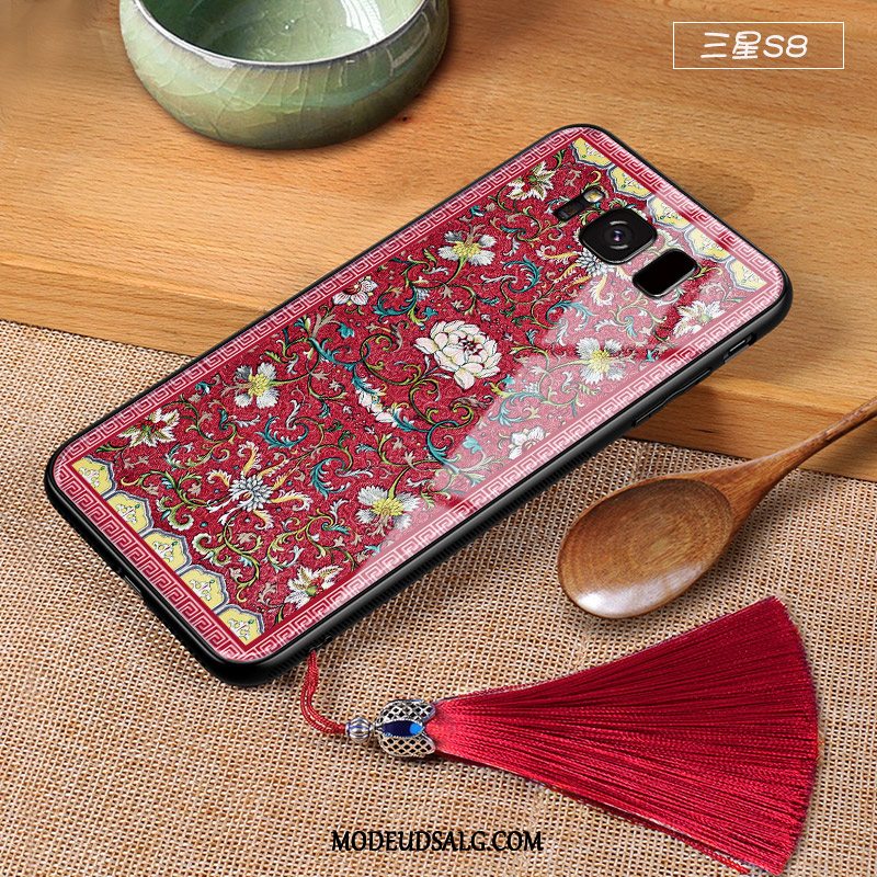 Samsung Galaxy S8 Etui Silikone Gul Beskyttelse Trendy Spejl