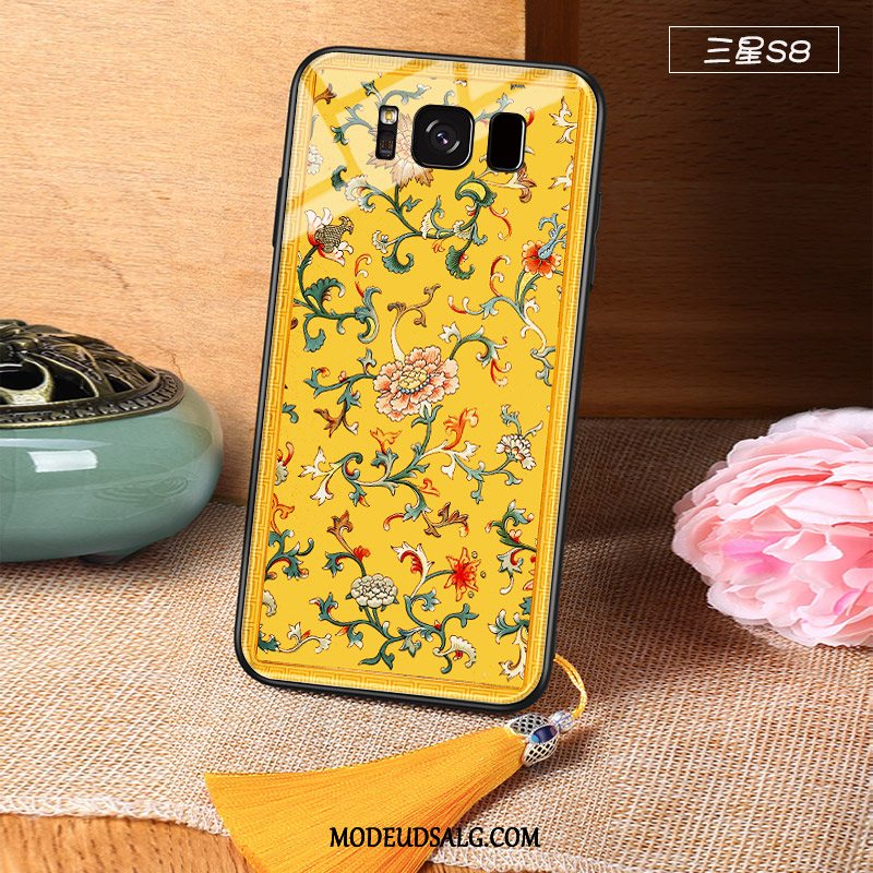 Samsung Galaxy S8 Etui Silikone Gul Beskyttelse Trendy Spejl