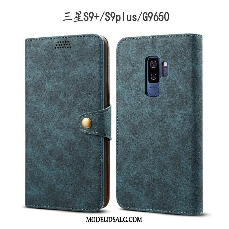 Samsung Galaxy S9+ Etui Blød Beskyttelse Cover Lædertaske Rød