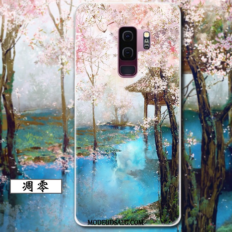 Samsung Galaxy S9+ Etui Blød Kreativ Beskyttelse Cover Blå