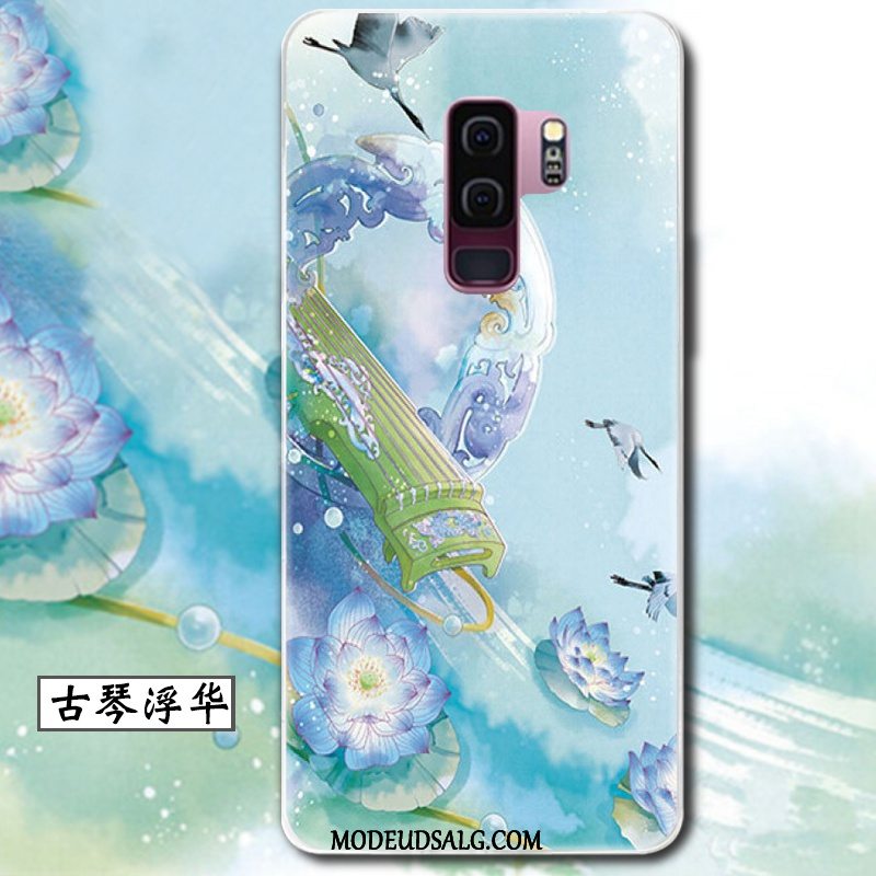 Samsung Galaxy S9+ Etui Blød Kreativ Beskyttelse Cover Blå