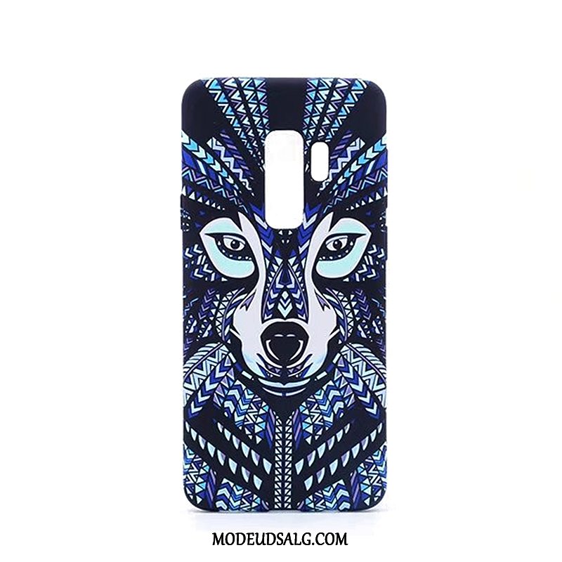 Samsung Galaxy S9+ Etui Cartoon Dyr Lilla Beskyttelse Nubuck