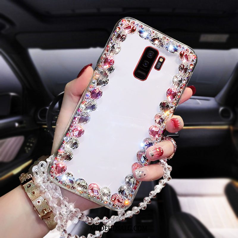 Samsung Galaxy S9+ Etui / Cover Grøn Strass Gennemsigtig Alt Inklusive Anti-fald