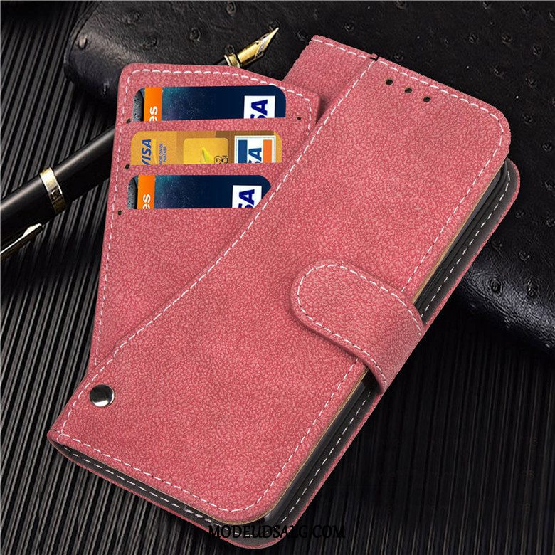 Samsung Galaxy S9 Etui / Cover Lædertaske Anti-fald Nubuck Beskyttelse Rød