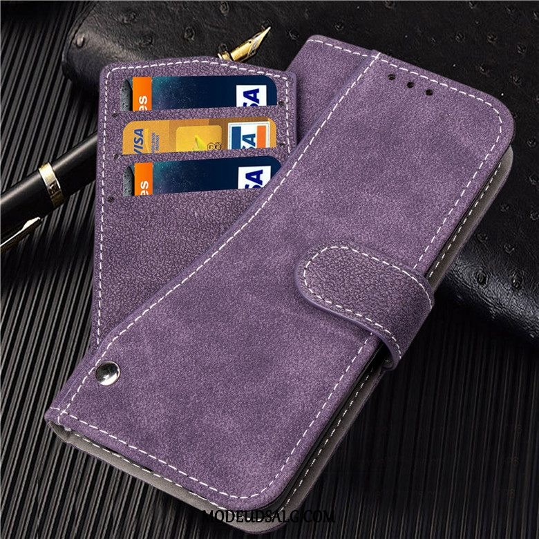 Samsung Galaxy S9 Etui / Cover Lædertaske Anti-fald Nubuck Beskyttelse Rød