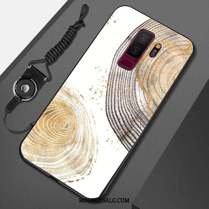 Samsung Galaxy S9+ Etui Cover Malet Beskyttelse Sort Blød