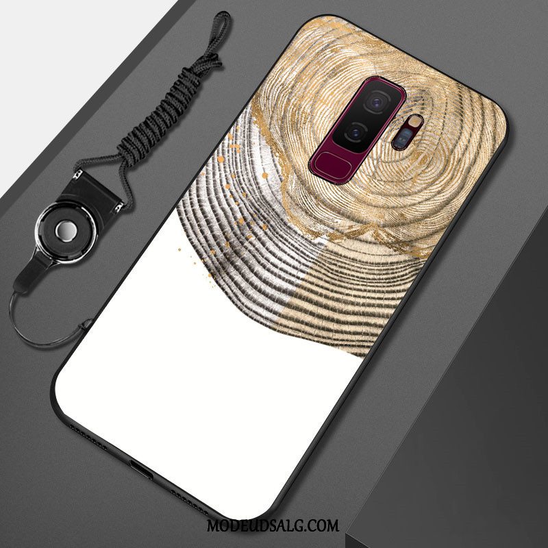 Samsung Galaxy S9+ Etui Cover Malet Beskyttelse Sort Blød