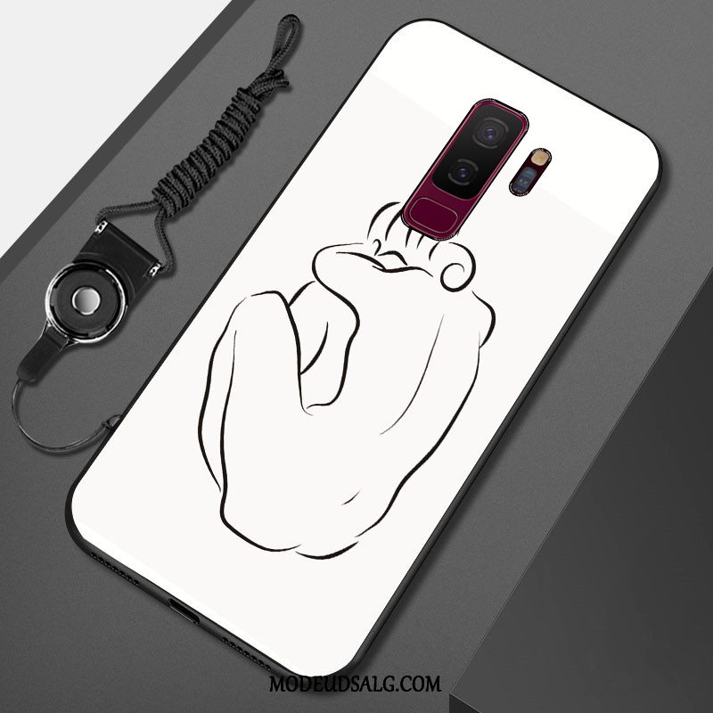 Samsung Galaxy S9+ Etui Cover Malet Beskyttelse Sort Blød