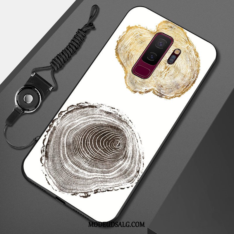 Samsung Galaxy S9+ Etui Cover Malet Beskyttelse Sort Blød