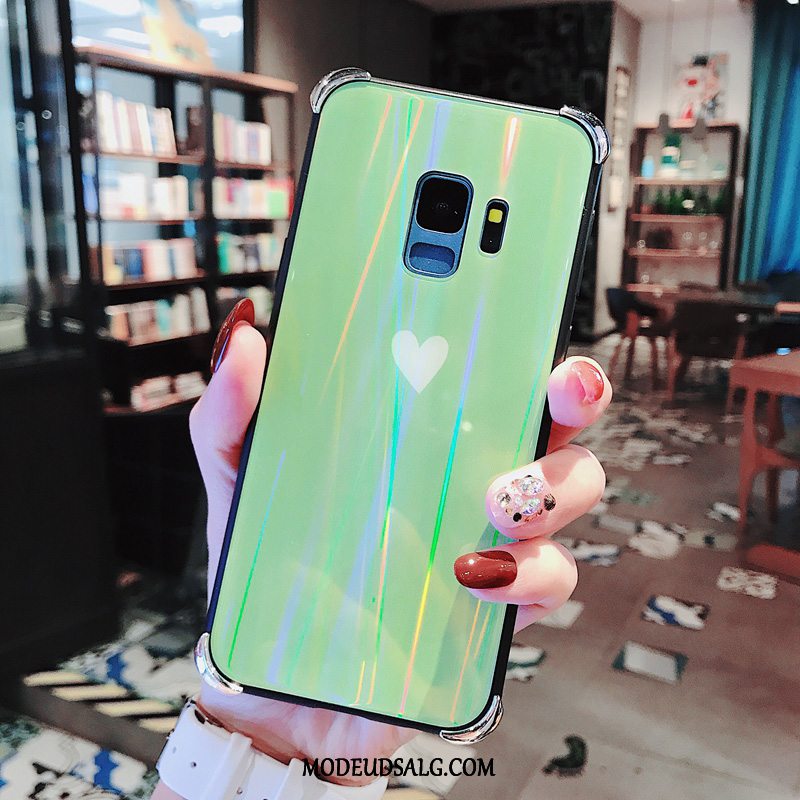 Samsung Galaxy S9 Etui Cyan Lilla Kærlighed Silikone Trendy