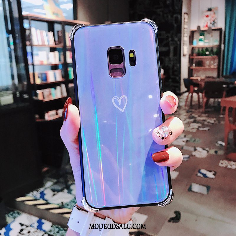 Samsung Galaxy S9 Etui Cyan Lilla Kærlighed Silikone Trendy