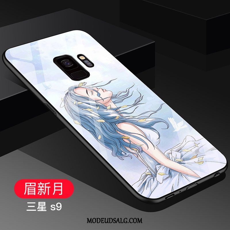 Samsung Galaxy S9 Etui Glas Kreativ Silikone Cover Anti-fald