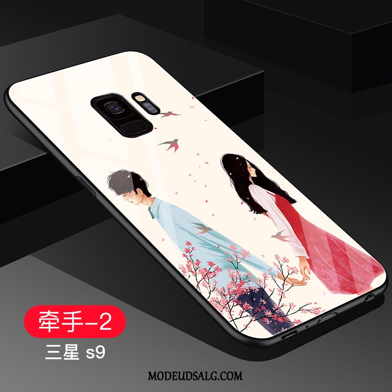 Samsung Galaxy S9 Etui Glas Kreativ Silikone Cover Anti-fald