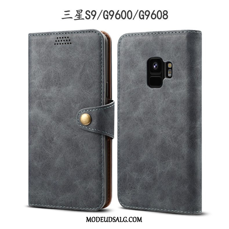 Samsung Galaxy S9 Etui Rød Cover Lædertaske Beskyttelse Folio