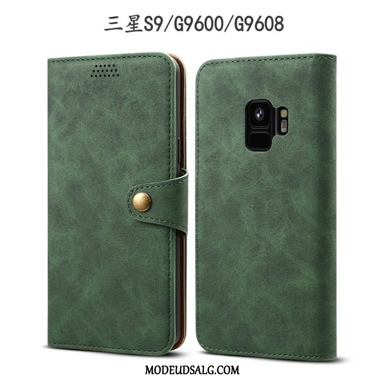 Samsung Galaxy S9 Etui Rød Cover Lædertaske Beskyttelse Folio