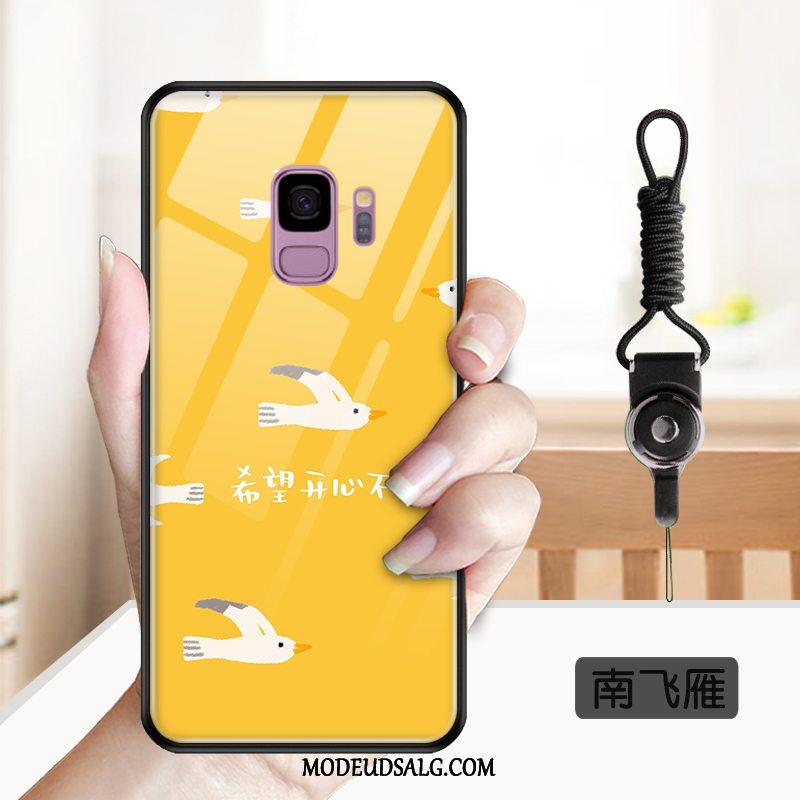 Samsung Galaxy S9 Etui Silikone Beskyttelse Cover Hærdet Glas Anti-fald