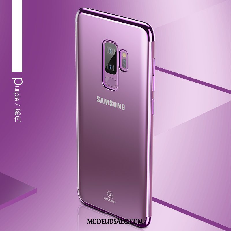 Samsung Galaxy S9+ Etui Silikone Gennemsigtig Tynd Anti-fald Lilla