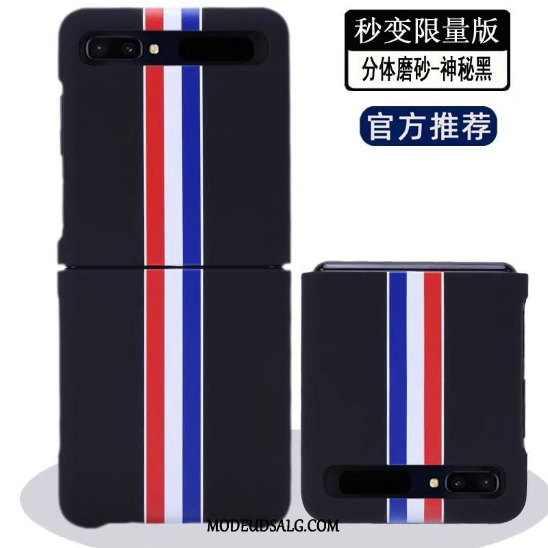 Samsung Z Flip Etui / Cover Fold Nubuck Gennemsigtig Bagdæksel