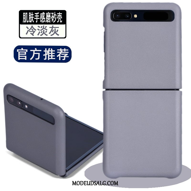 Samsung Z Flip Etui / Cover Fold Nubuck Gennemsigtig Bagdæksel