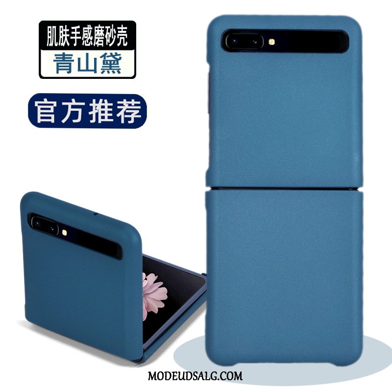 Samsung Z Flip Etui / Cover Fold Nubuck Gennemsigtig Bagdæksel