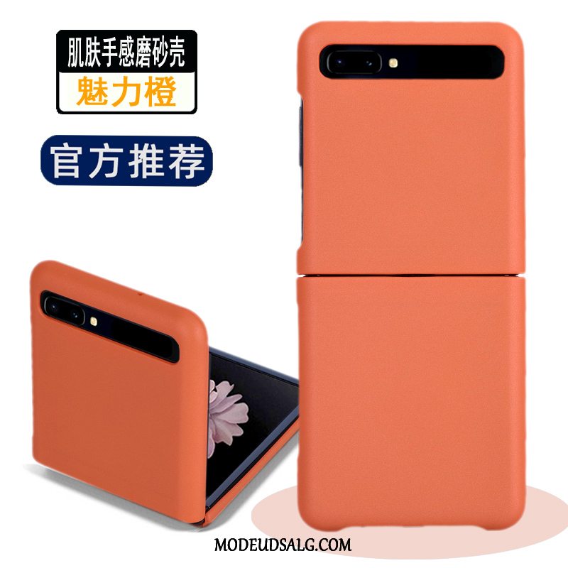 Samsung Z Flip Etui / Cover Fold Nubuck Gennemsigtig Bagdæksel