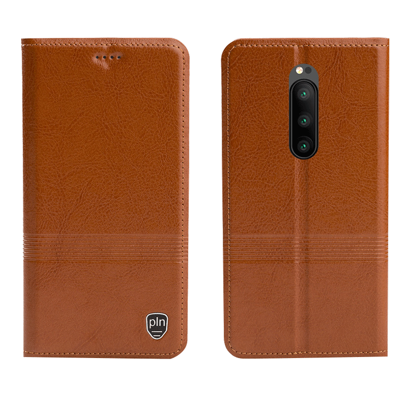 Sony Xperia 1 Etui / Cover Alt Inklusive Anti-fald Lædertaske Clamshell Ægte Læder