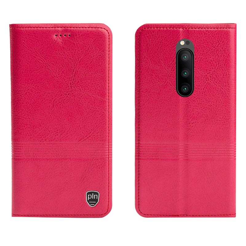 Sony Xperia 1 Etui / Cover Alt Inklusive Anti-fald Lædertaske Clamshell Ægte Læder