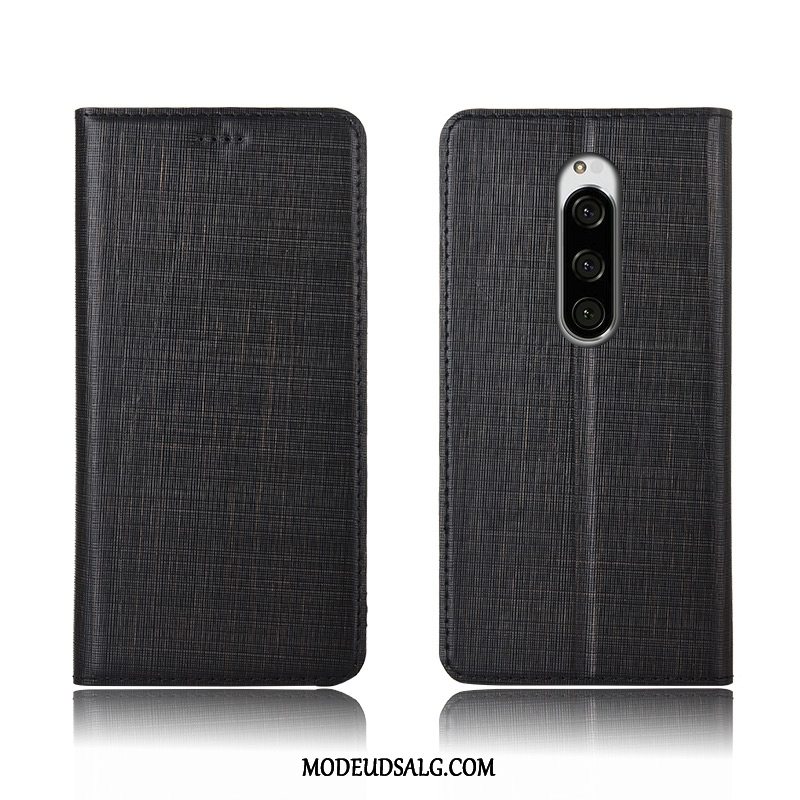 Sony Xperia 1 Etui / Cover Alt Inklusive Clamshell Nubuck Ægte Læder