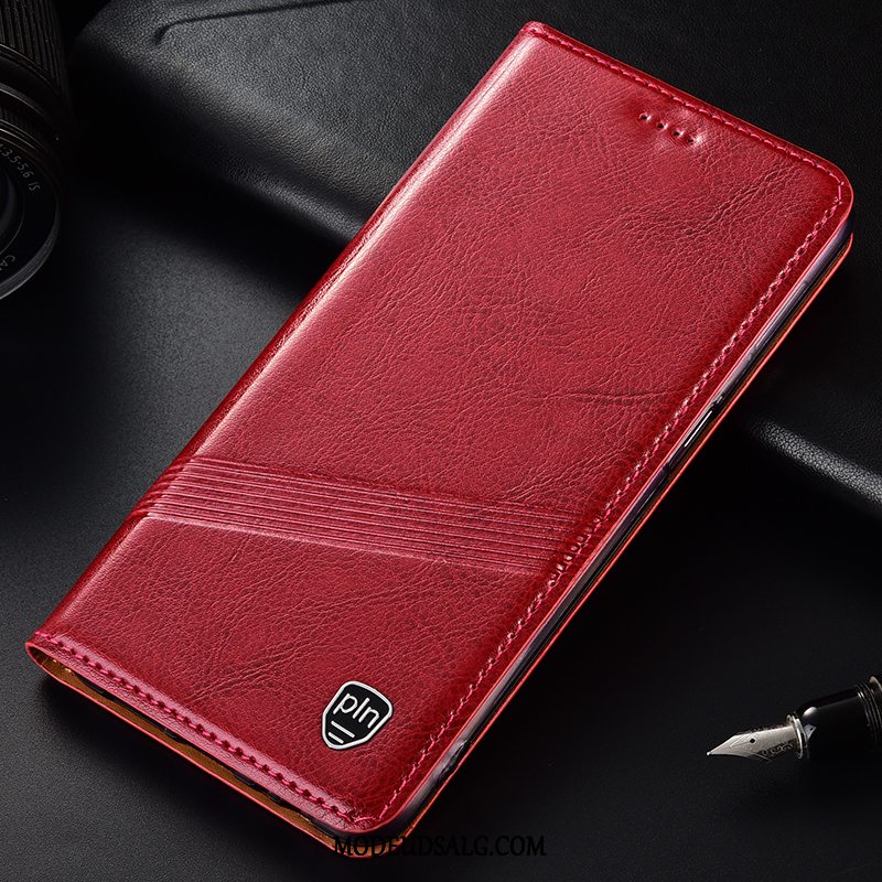 Sony Xperia 1 Etui / Cover Folio Anti-fald Lædertaske Rød