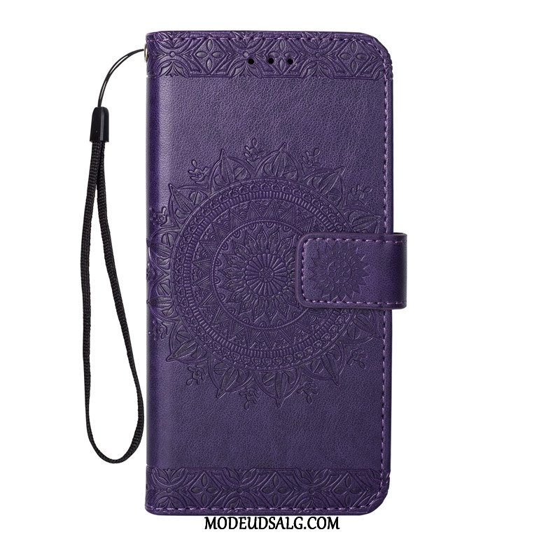 Sony Xperia 1 Etui / Cover Lædertaske Folio Grøn Anti-fald Beskyttelse