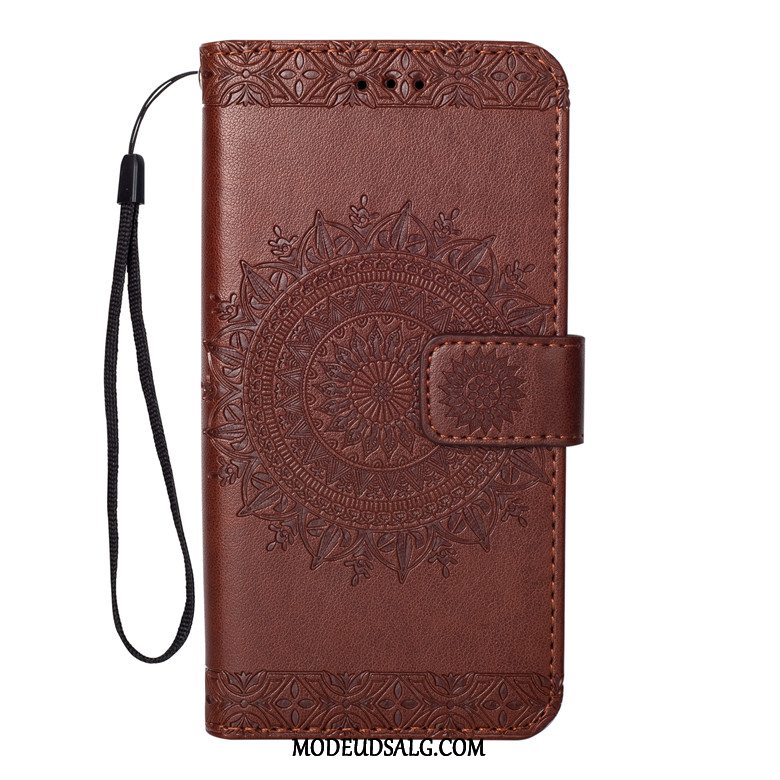 Sony Xperia 1 Etui / Cover Lædertaske Folio Grøn Anti-fald Beskyttelse