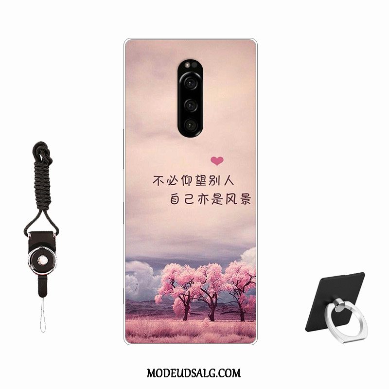 Sony Xperia 1 Etui Malet Hærdning Membrane Blød Tilpas