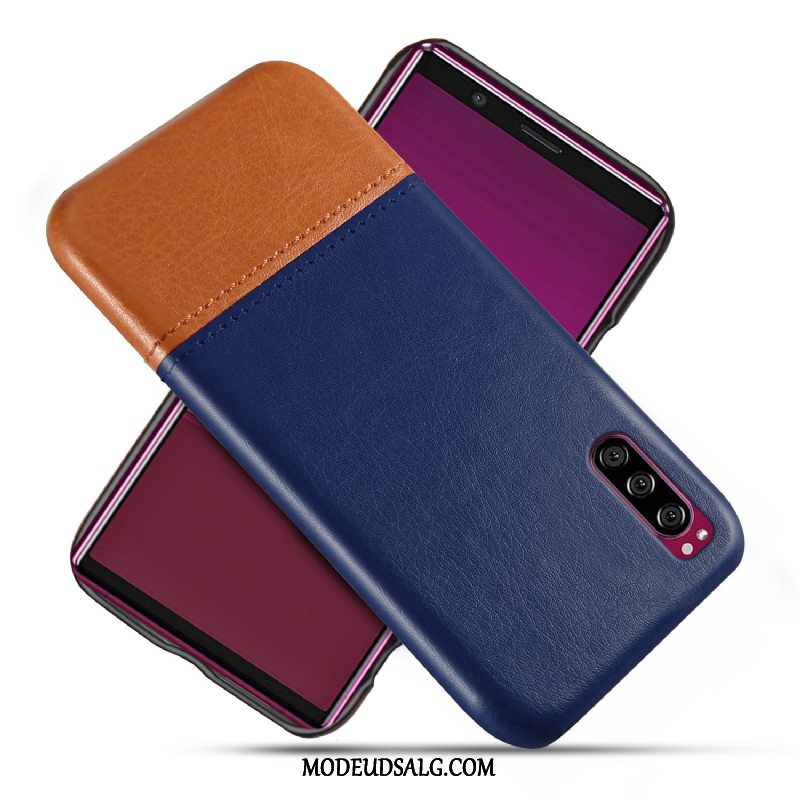 Sony Xperia 1 Ii Etui Cyan Beskyttelse Cover Kvalitet Læder