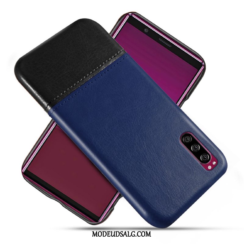 Sony Xperia 1 Ii Etui Cyan Beskyttelse Cover Kvalitet Læder