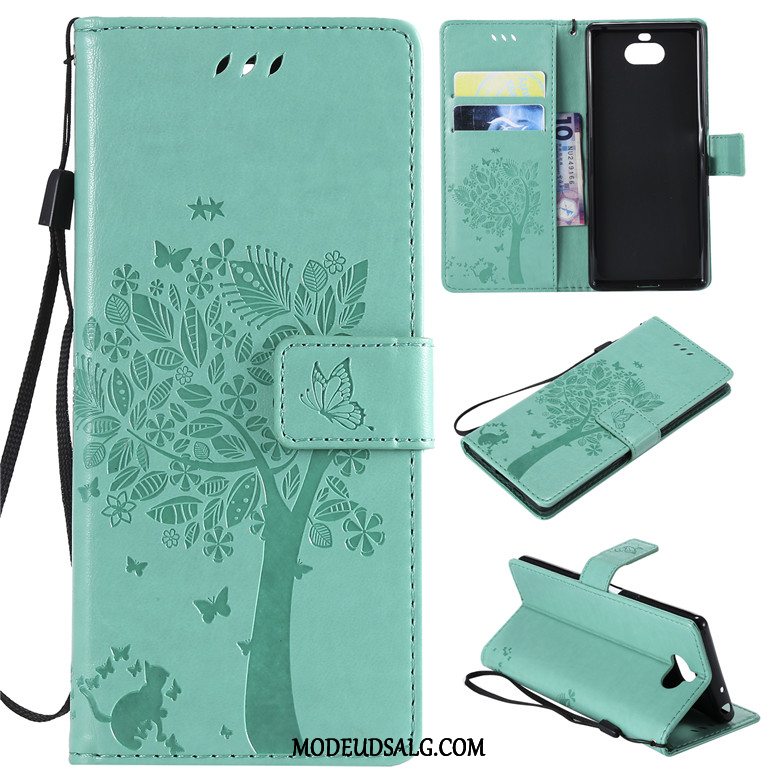 Sony Xperia 10 Etui Alt Inklusive Lædertaske Anti-fald Cover Folio