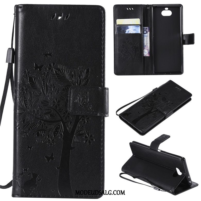 Sony Xperia 10 Etui Alt Inklusive Lædertaske Anti-fald Cover Folio