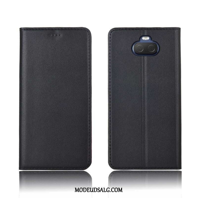 Sony Xperia 10 Etui Cover Lædertaske Clamshell Ny Nubuck