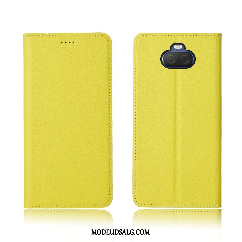 Sony Xperia 10 Etui Cover Lædertaske Clamshell Ny Nubuck