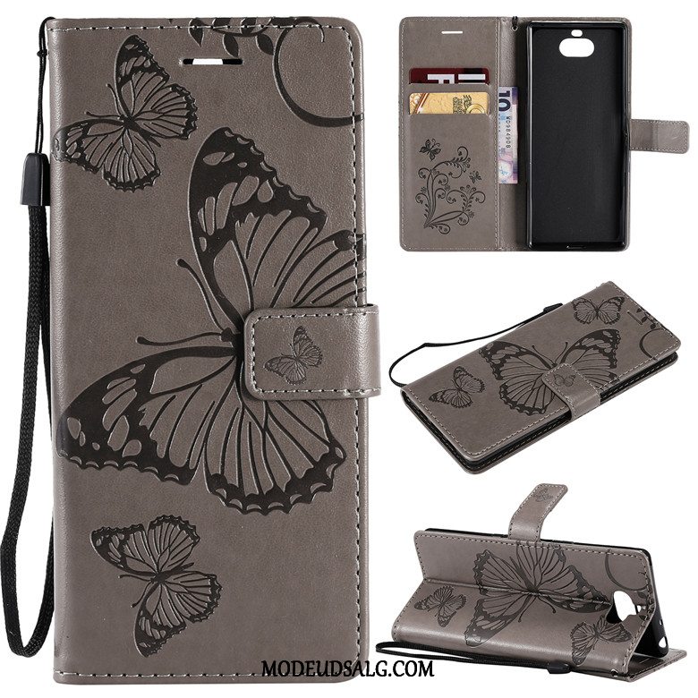 Sony Xperia 10 Etui Folio Cover Alt Inklusive Lædertaske Cartoon